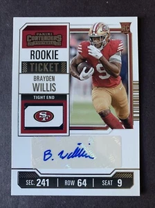 Brayden Willis Rookie Ticket Auto 2023 Panini Contenders #206 - Picture 1 of 2