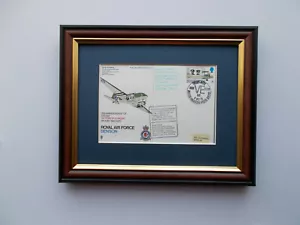 AIRCRAFT FIRST DAY COVER FRAMED - RAF BENSON - Picture 1 of 1