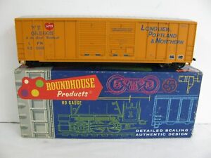 Roundhouse HO Scale Longview Portland & Northern 50' Modern DD Box Car #1988 EX