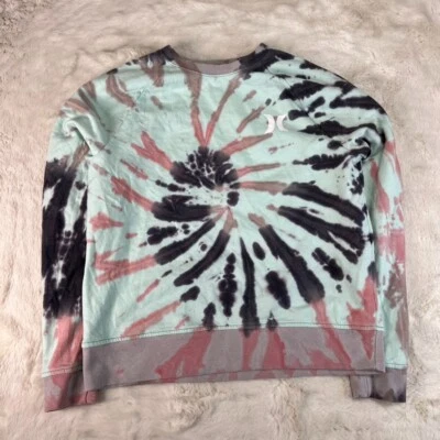 Sudadera Hurley Mujer Pequeña Multicolor Tie Dye Cuello Redondo Foto 1 de 4