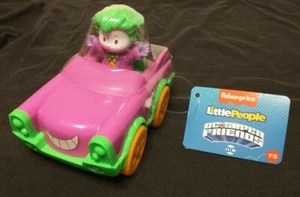 Fisher Price Little People DC Super Friends Fahrzeuge und abnehmbarer Joker - Bild 1 von 4