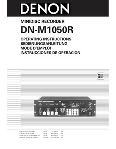 Manual de instrucciones-Operating Instructions para Denon DN-M1050 R - Imagen 1 de 1