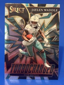 2021 Panini Select Jaylen Waddle Rookie Card #TUR-9 NFL RC Turbocharged - Picture 1 of 2