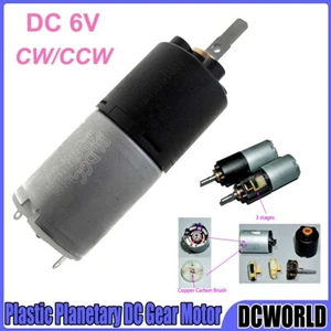 DC3~9V Low Speed 24mm Plastic Planetary DC Gear Motor CW/CCW Sophisticated Motor - Picture 1 of 8