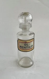 Apothecary Pharmacy Chemist Drugstore Glass Dome Funnel Label Under Glass Bottle - Picture 1 of 6