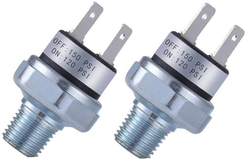 12 Volt Compressor Air Tank Pressure Switch 120 PSI ON And 150 PSI OFF, Black La - Foto 2