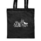 'Sea Life' Classic Black Tote Shopper Bag (ZB00014832)