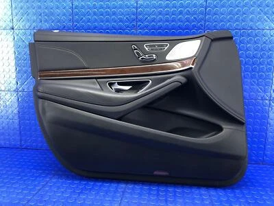 2014-2020 MERCEDES-BENZ S550 FRONT LEFT DOOR INNER TRIM BLACK EXCLUSIVE LEATHER - Image 1 of 4