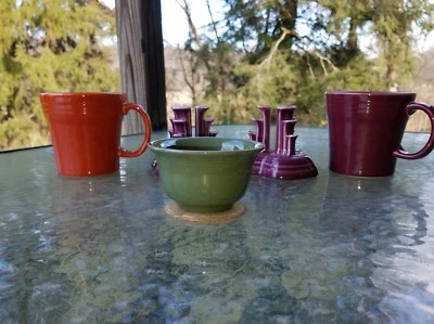 BOUILLON sage green HOMER LAUGHLIN FIESTA 6 3/4 OZ NEW