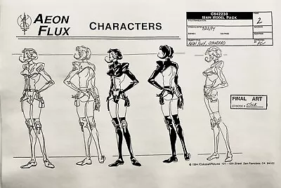 Peter Chung’s MTV AeonFlux Main Character Production Settei Copy Aeon Flux • 48.85£