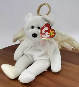 TY Beanie Baby Halo the Angel Bear, 1998 Retired, Rare, Vintage - Picture 1 of 9