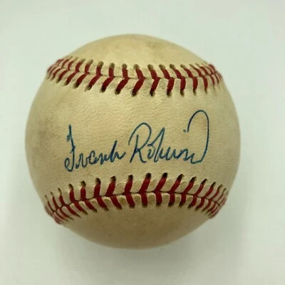 Frank Robinson Signed 1970's Official National League Feeney Baseball JSA COA - Image 1 of 4