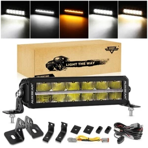 BARRA DE LUZ LED AUXBEAM 12" Blanco Ámbar DRL Doble Fila Para Toyota 4Runner 2003-2009 - Imagen 1 de 11