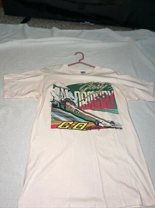 Vintage 1980s GARY ORMSBY CASTROL DRAGSTER RACING 2-SIDED T-Shirt Size Large - Picture 1 of 14