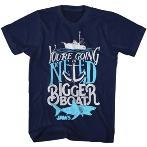 Jaws 70er Thriller Film You're Going To Need A Bigger Boat Zitat Herren T-Shirt - Bild 1 von 5