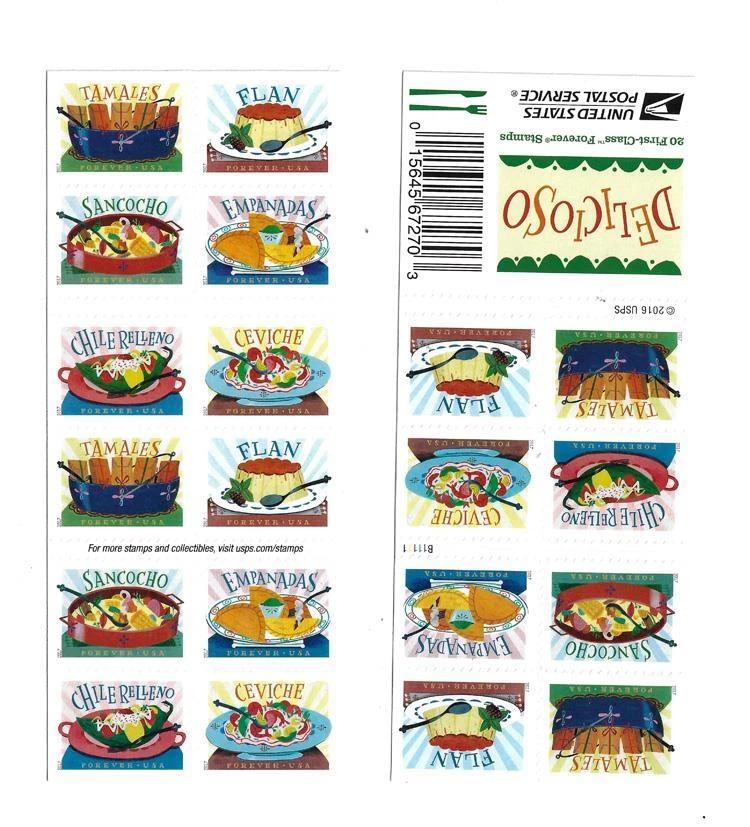 US SCOTT 5192 - 5197 5197a LIBRO DE 20 SELLOS DELICIOSOS PARA SIEMPRE MNH Foto 1 de 1