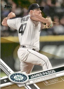 JAMES PAZOS 2017 Topps Update GOLD /2017 Mariners #US149 - Picture 1 of 2