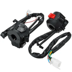 2Pcs 7/8" Motorcycle Handlebar Switch Control Left Right Side Turn Signal Switch - Picture 1 of 12