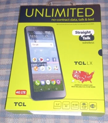 Total Wireless TCL LX 4G LTE Prepaid Cell Phone 5.3" 16GB 8MP Android 8 new - Image 1 of 2