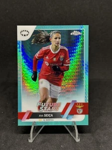 2022-23 Topps Chrome UEFA Women's ANA SEICA FUTURE STARS #30 AQUA REFRACTOR - Picture 1 of 2