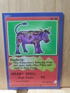 PUKEY-MON 🏆2000 Pacific #54 Trading Card🏆FREE POST