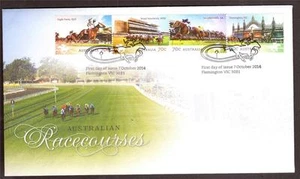 AUSTRALIA, 2014 IPPODROMI AUSTRALIANI, 4 VALORI FDC - Foto 1 di 1