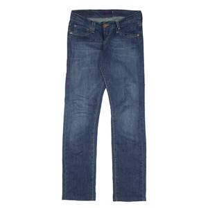 LEVI'S 504 Tilted Jeans Blue Denim Slim Skinny Stone Wash Womens W26 L29 - Picture 1 of 6