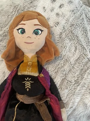 Disney Frozen 2 Anna Sparkle Ty Beanie Bebé Peluche Muñeca 15" Foto 1 de 4