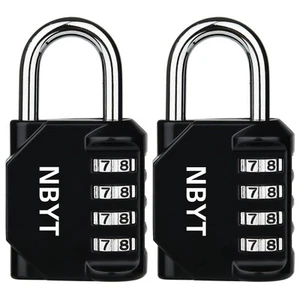 2pack 4-Digit Password Combination Padlock,1/4 inch Diameter,for School Gym L... - Picture 1 of 5