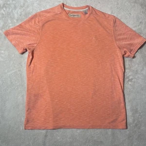Tommy Bahama Herren Medium Pfirsich Koralle T-Shirt Weich Strick Logo Freizeit Oberteil - Bild 1 von 6