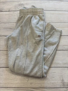 Champion Sweatpants Mens Small Gray Joggers Elastic Waist Pockets C Patch - Picture 1 of 10