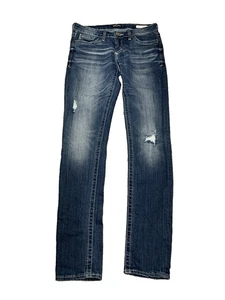 Dear John Joyrich Comfort Skinny Jeans Women’s 27 Blue Distressed Denim - Picture 1 of 14
