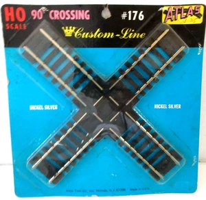 ATLAS HO Scale 90 Grad Crossing Rail Artikel # 176 Neusilber - Bild 1 von 1