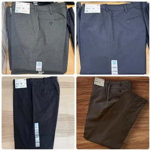 Pantalones UNIQLO AirSense Algodón Como Ultra Ligeros Elastizados Cónicos 477154 4 Colores Nuevos - Imagen 1 de 11