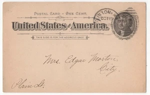 1894 Taunton MA Antique Antique Postal Card - Picture 1 of 2