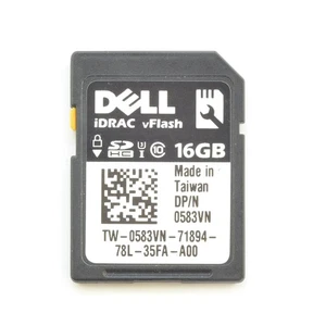Dell 0583VN 16GB iDRAC vFlash SD HC C10 SD Card Module 13 Gen R630 R730 583VN - Picture 1 of 1