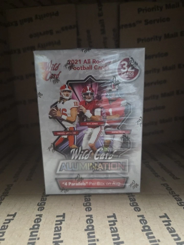 2021 Wild Card Alumination Football Card Blaster Box (32 cards/box) Factory Seal - Image 1 of 1