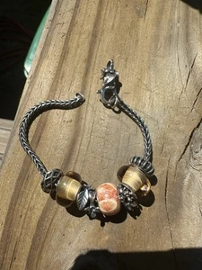 Trollbeads Lakeside Bloom Bracelet With 3 SzilvaBeads(Etsy) - Picture 1 of 11
