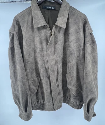 Jaqueta Bomber Feminina Couro Lioness Tamanho XXLarge Chocolate Zíper Completo - Imagem 1 de 3