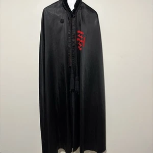 Schwarz Satin Damen Umhang Reiterorden vom Heiligen Grab von Jerusalem Kreuz - Bild 1 von 10