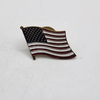 Значок на лацкан с американским флагом патриотическая эмалированная металлическая брошь США подарок на день независимости - Изображение 1 из 4