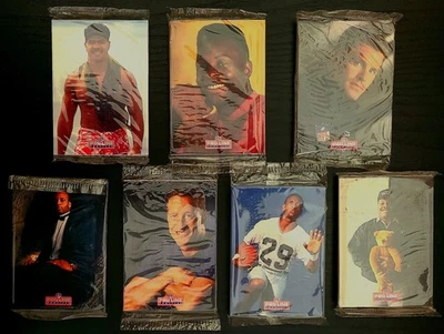 1992 NFL Proline Profiles Complete Set of 7 Sealed Individual HOF Player Packs  - Image 1 of 4
