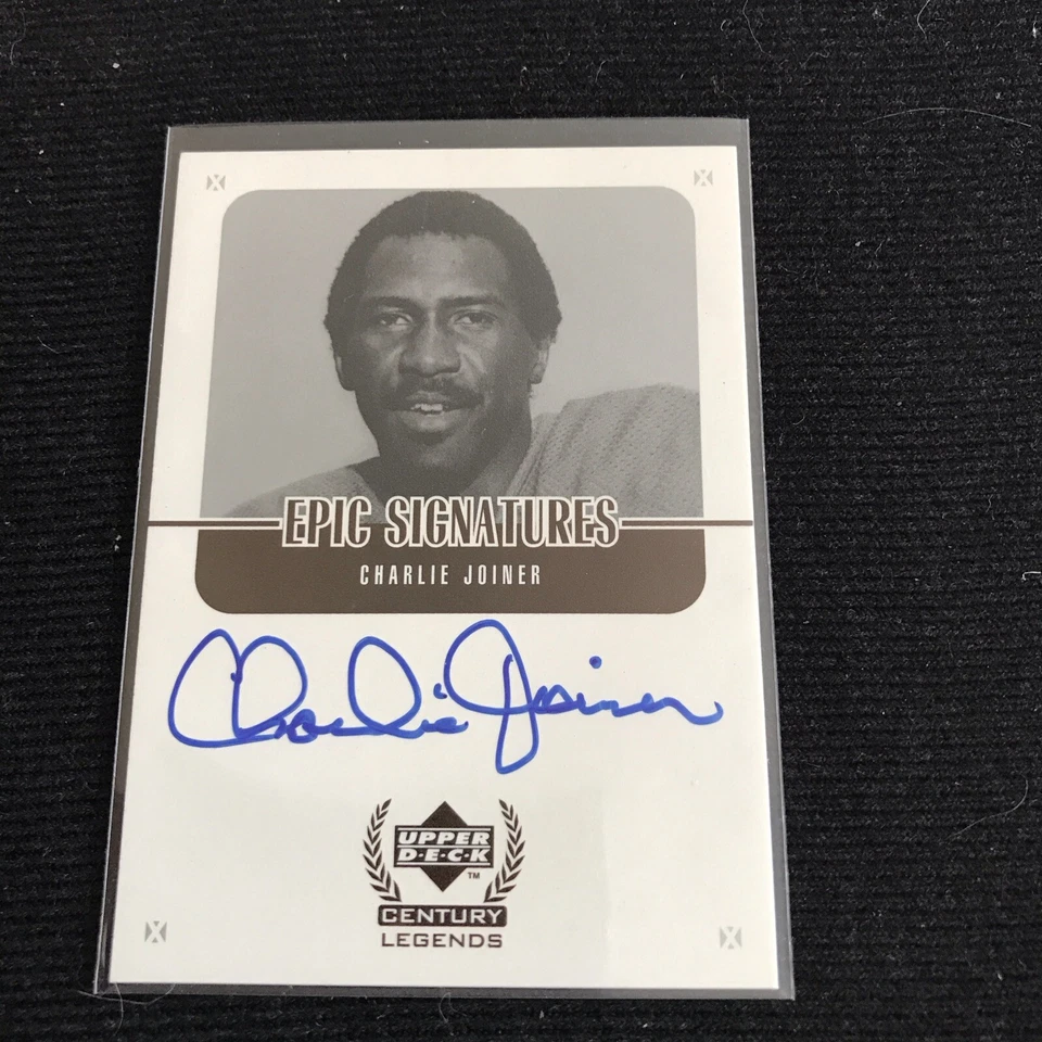 1999 Upper Deck Century Legends Charlie Joiner Epic Auto Autograph #CJ - Image 1 of 2