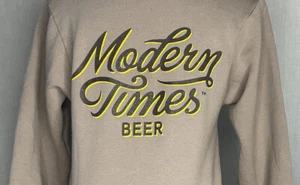 Sudadera con Capucha Modern Times Beer Cremallera Completa Ropa Americana Talla S Tostada y Logo - Imagen 1 de 7