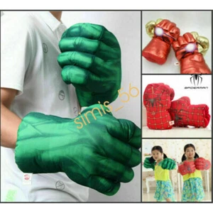 Pair Superhero Gloves Smash Hands Hulk Kids Punching Boxing Costume Fists Toys - Picture 1 of 17