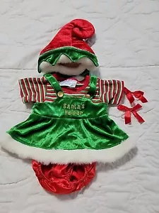 Build-A-Bear Outfit Weihnachtsmann Helfer Kleid, Mütze - Bild 1 von 7