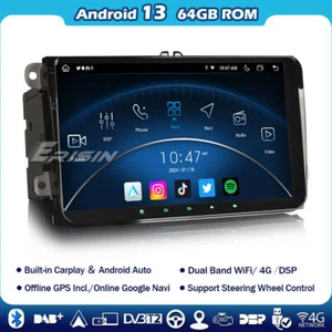 Autoradio 4+64 GB 8 core Android 14 per VW Golf 5 6 Passat Tiguan Jetta T5 Skoda - Foto 1 di 16