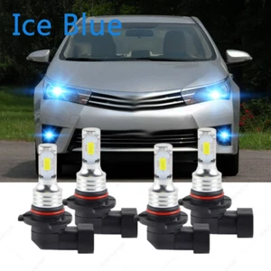 For Toyota Corolla 2001-2004 - 4x 8000k LED Headlight Bulbs Hi/Lo beam Combo kit - Picture 1 of 9