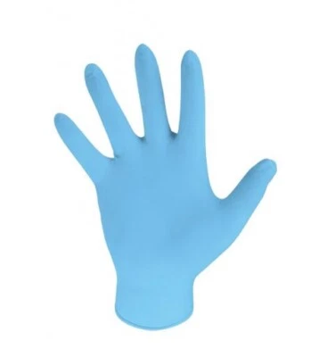 EXP 2026+ | 2 X LARGE Handsafe Nitrile STERILE Blue Gloves LARGE SIZE First Aid