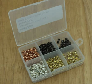 400 Assorted Brass CONE HEAD Beads for Fly Tying w/case - 5/32" 4mm  MAT268 - Picture 1 of 1